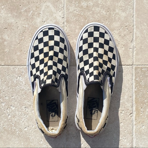 checkered vans size 6